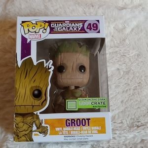 Groot Guardians of the Galaxy by Funko Pop Marvel exclusive LootCrate  NIB